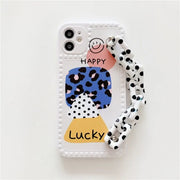 Leopard Print Letter Bracelet Case For iPhone